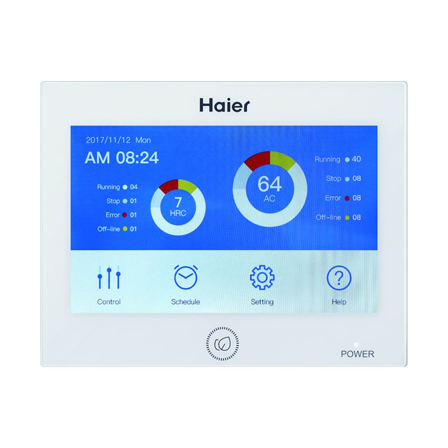MRV Zentrale Touch-Steuerung (für bis zu 64 Innengeräte)