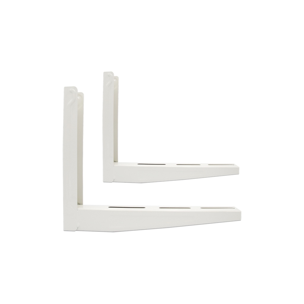 Paar Konsolen Höhe 300 mm x Tiefe 420 mm gelötet aus Stahl lackiert