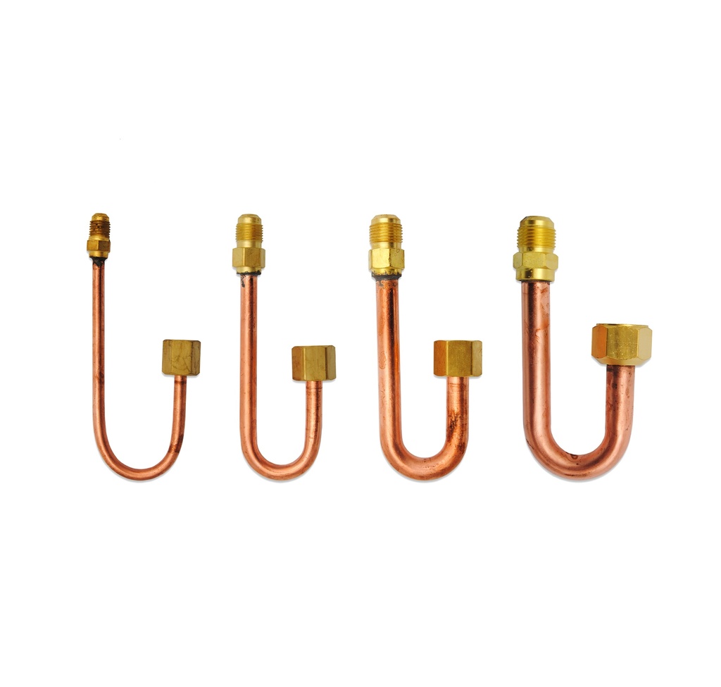 Verschraubung Kupfer MF 1/2" Wandstärke 1 mm mit 180°-Umlenkung