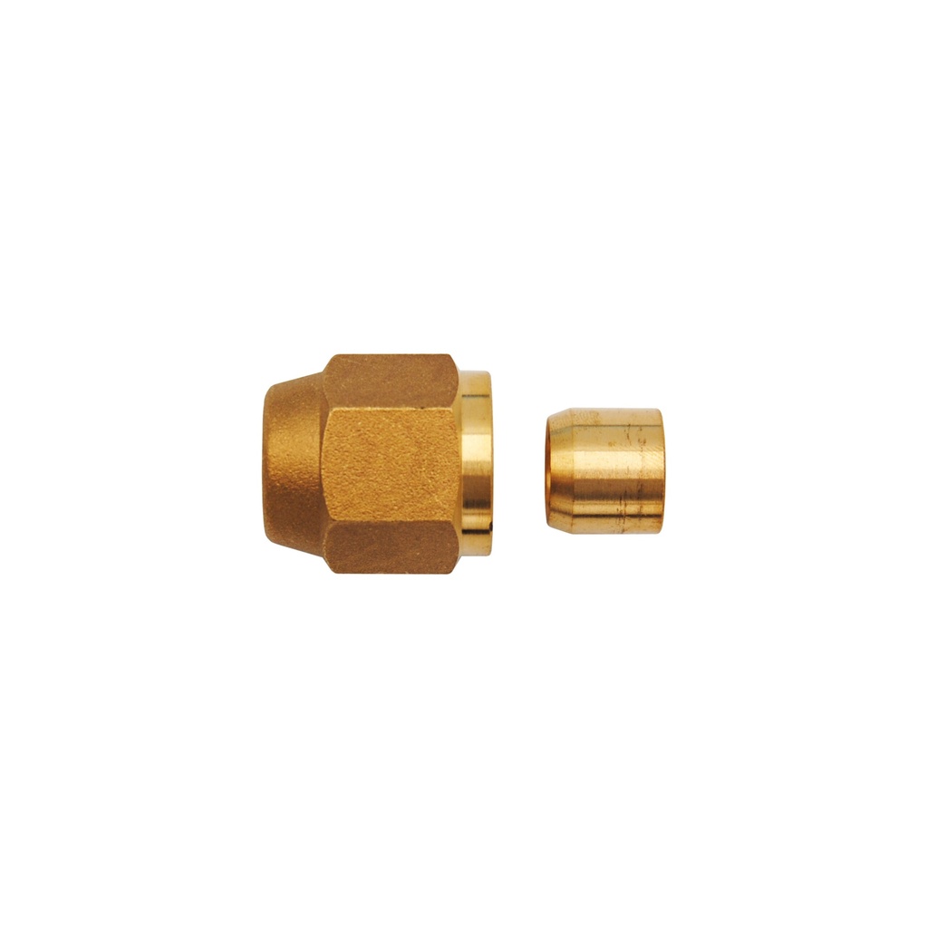Set Bund einfach für Kupferrohr 1/4" Wandstärke 0,8/1,0 mm
