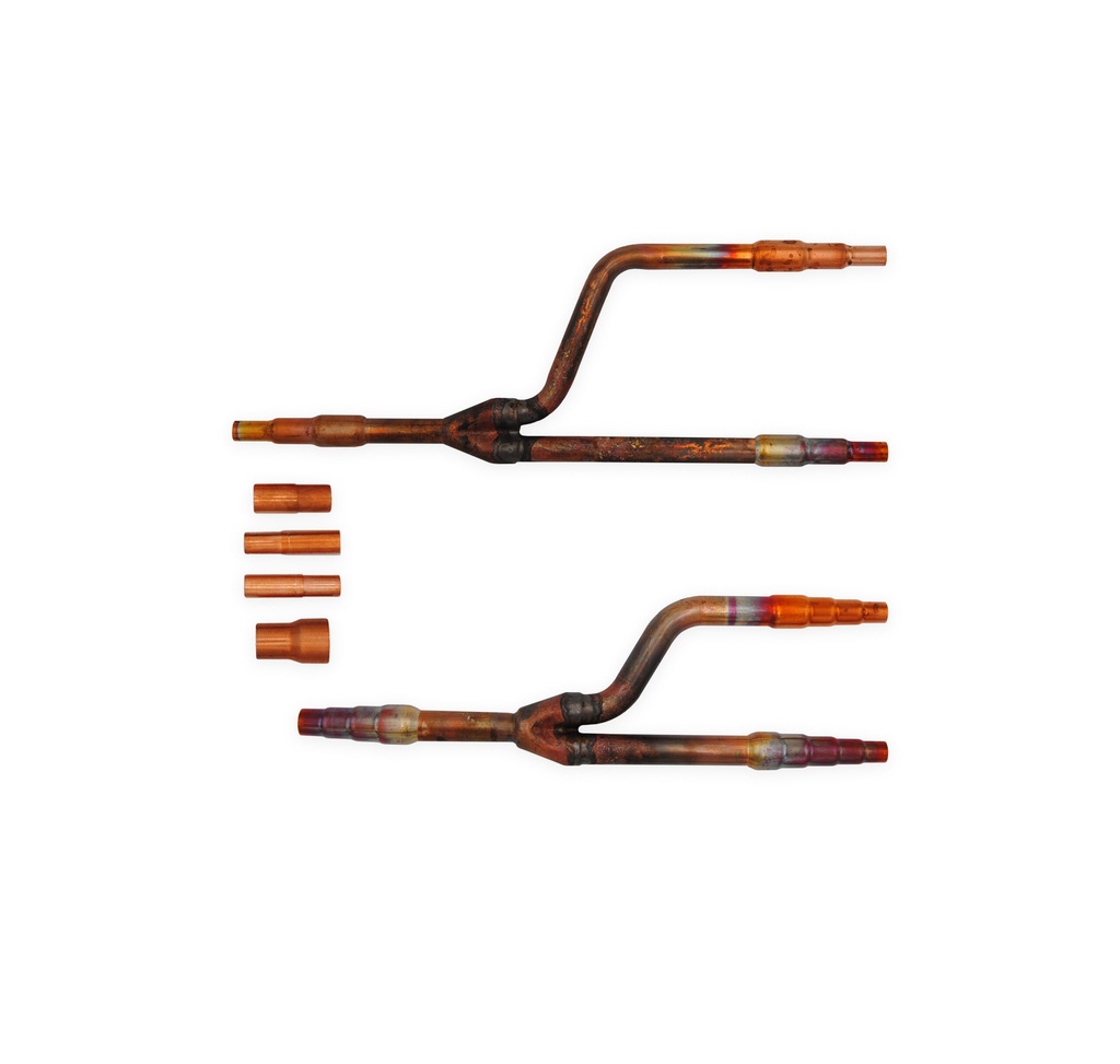 Paar Abzweige aus Kupfer mit Isolierung und Adapter für Systeme VRF