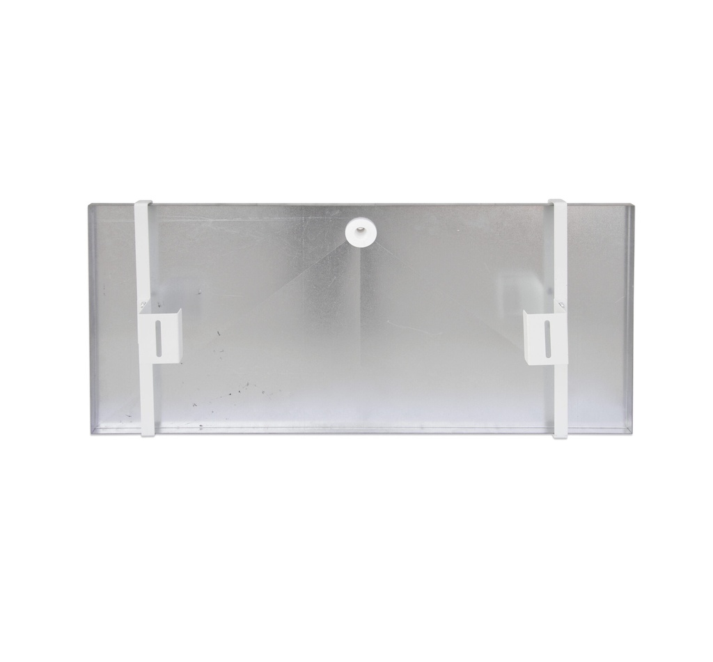Kondensatwanne aus Blech lackiert RAL 9002 Länge 850 mm x Tiefe 390 mm