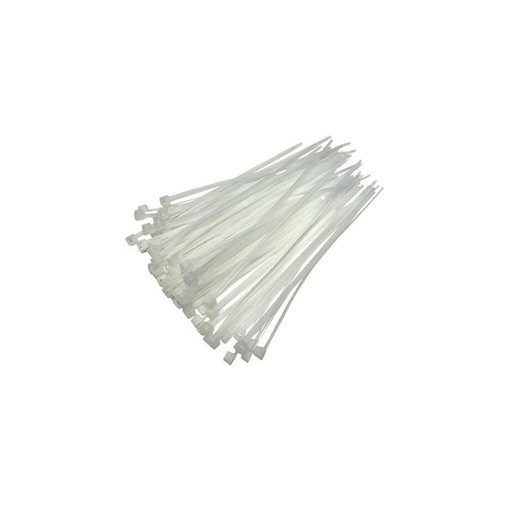 Packung 100 Stück Fascette Verkabelung Nylon NAT Länge 290 mm x 3,6 mm