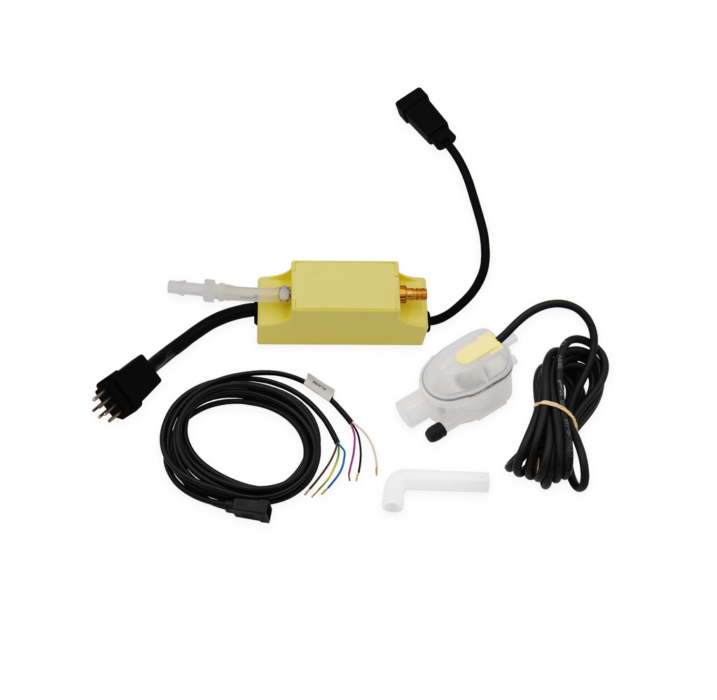 [KON-0310] Pumpe Flowatch Kondensatablauf gelb komplett Zubehör