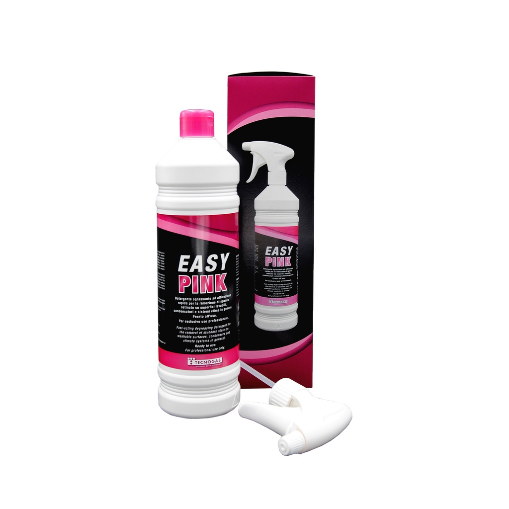 [REI-0180] Easy Pink 1 l - Reiniger Spray nicht aggressiv schnell wirkend für Verflüssiger und Verdampfer. gebrauchsfertig