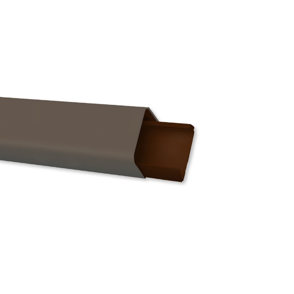 Installationskanal braun mit Schutzfolie 125 x 75 Länge 2000 mm Modell Afrika