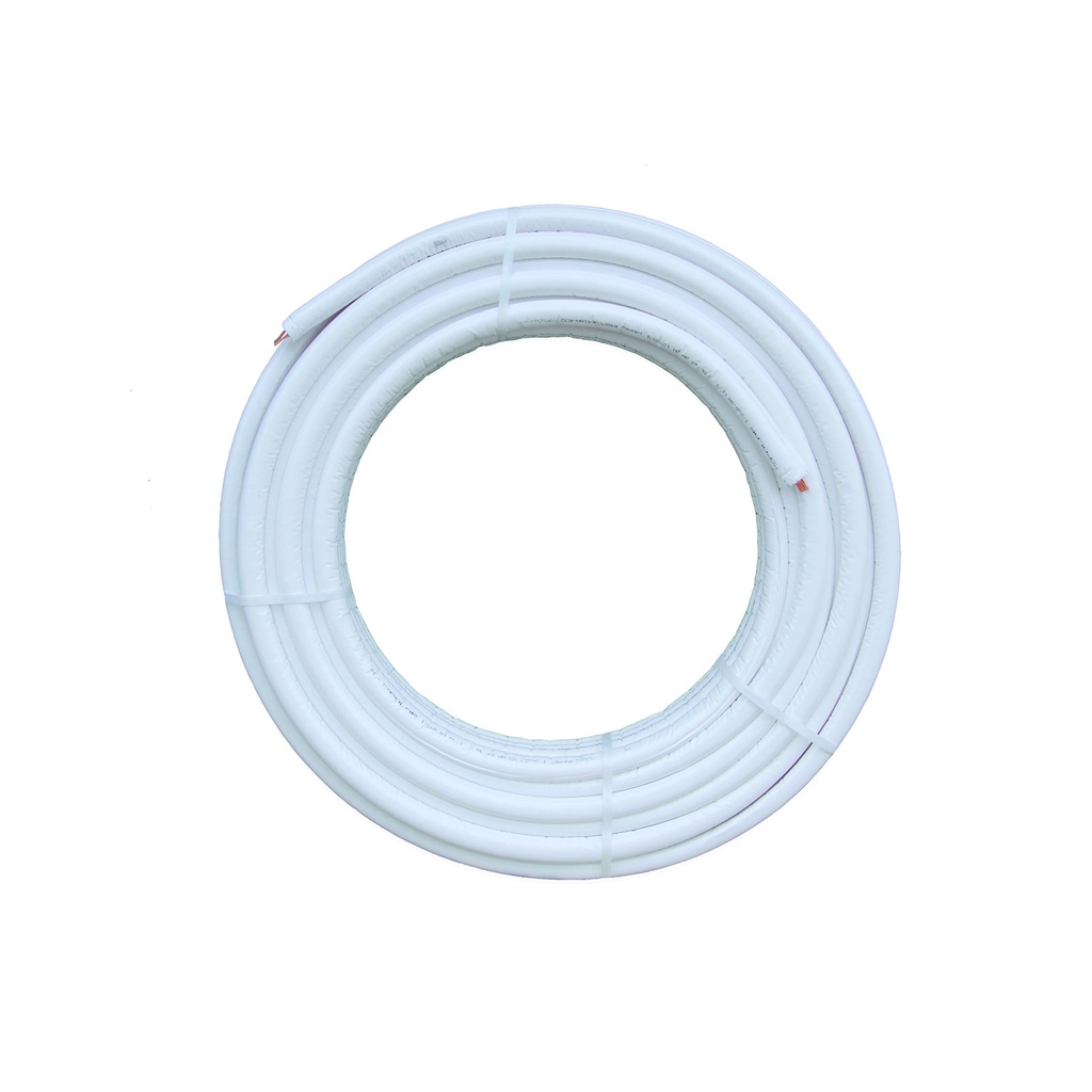 [CUL-0070] Kältemittelleitung Kupfer isoliert 3/4" Ring 25 m Wandstärke 1 mm Isolierung 10 mm